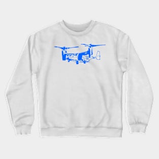 Bell Boeing V-22 Osprey - Blue Design Crewneck Sweatshirt